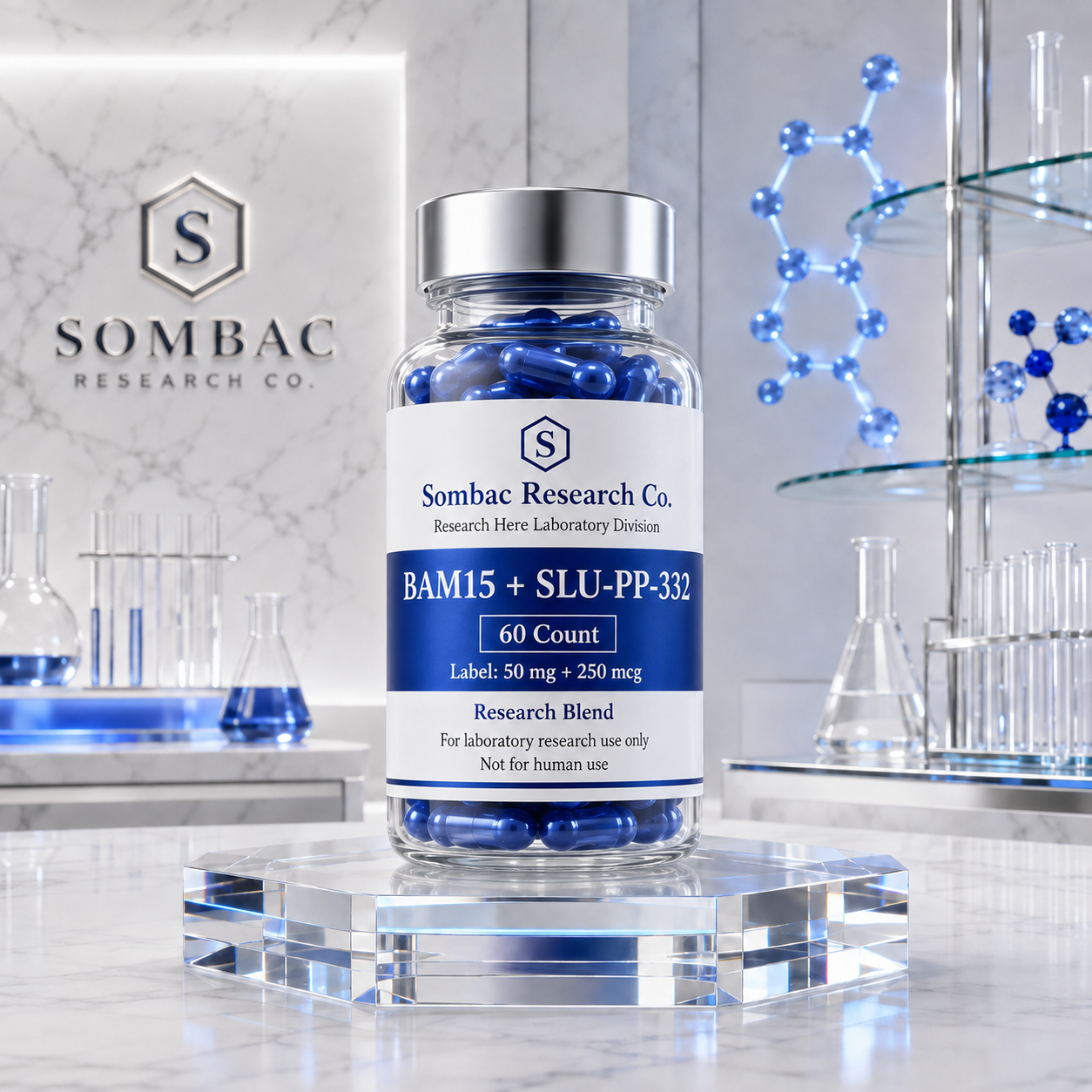 BAM15 and SLU-PP-332 research compound blend